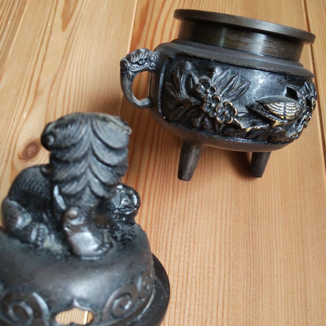 Amazon｜三脚香炉 獅子置物 アンティーク｜仏壇用香炉 オンライン通販